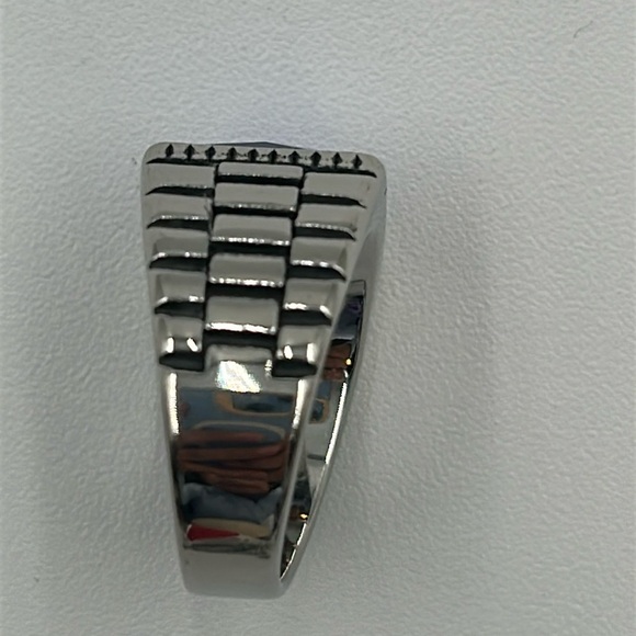 1001- Blue Handmade Men's Ring Size 8 NWT - Picture 7 of 8